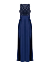 Carica l'immagine nel visualizzatore di Gallery, Abito raso e paillettes