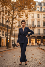 Carica l'immagine nel visualizzatore di Gallery, Tailleur smoking doppiopetto