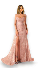 Carica l'immagine nel visualizzatore di Gallery, Abito corsetto paillettes