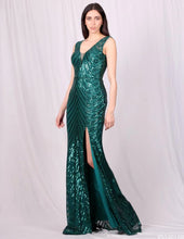 Carica l'immagine nel visualizzatore di Gallery, Abito sirena paillettes - RITA CAPPELLI -DOMINIQUE-
