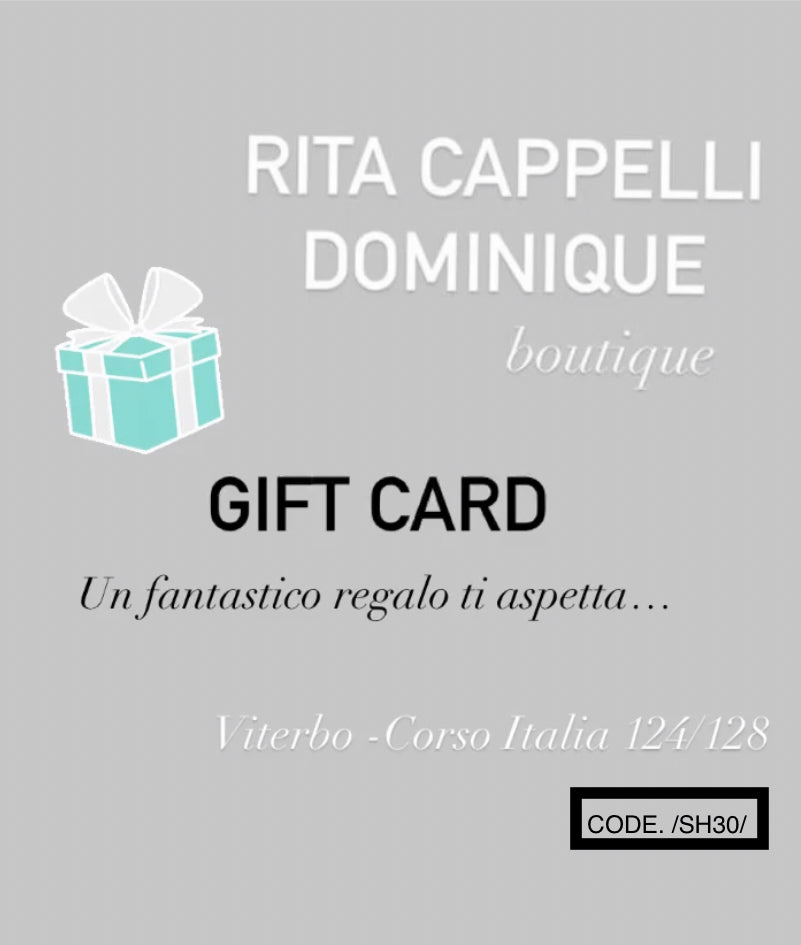 RITA CAPPELLI -DOMINIQUE- Gift Card - RITA CAPPELLI -DOMINIQUE-