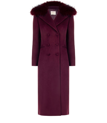 Cappotto collo pelliccia 