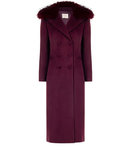 Cappotto collo pelliccia 