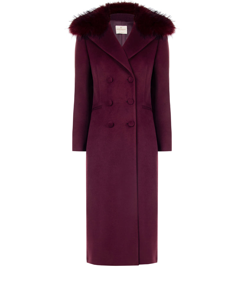 Cappotto collo pelliccia 