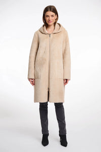 Cappotto in pelliccia reversibile