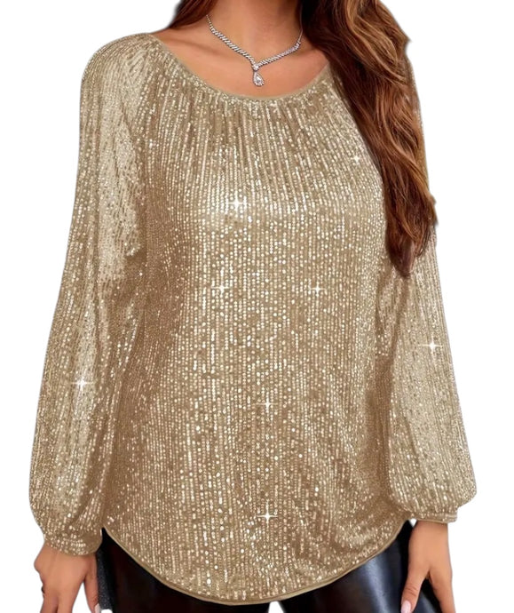 Blusa paillettes 