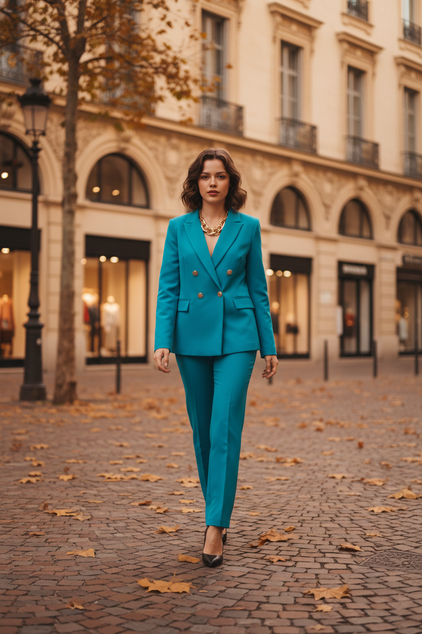 Tailleur doppio petto curvy 