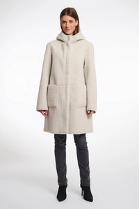 Cappotto shearling reversibile