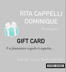 RITA CAPPELLI -DOMINIQUE- Gift Card - RITA CAPPELLI -DOMINIQUE-