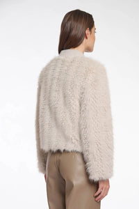 Cardigan con pelliccia 