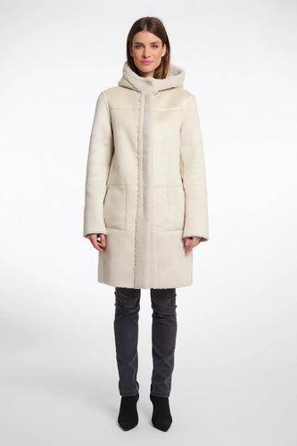 Cappotto shearling reversibile