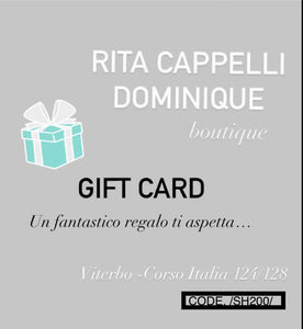 RITA CAPPELLI -DOMINIQUE- Gift Card - RITA CAPPELLI -DOMINIQUE-