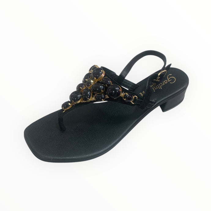 Infradito pietre nero