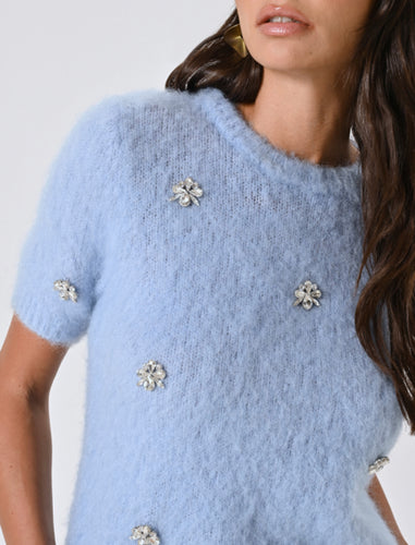 Maglione soffice strass