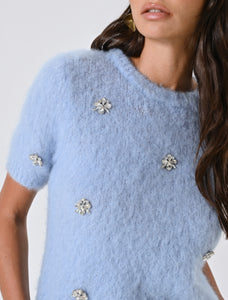 Maglione soffice strass