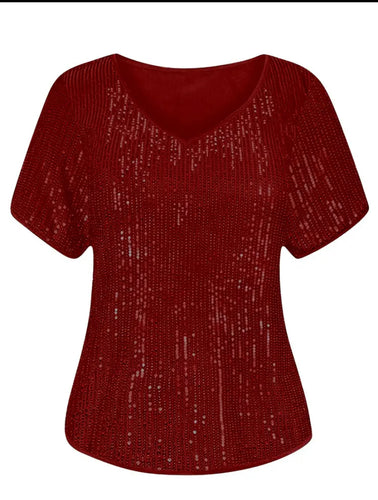 T-shirt paillettes 