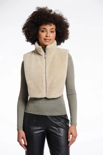 Gilet in pelliccia reversibile