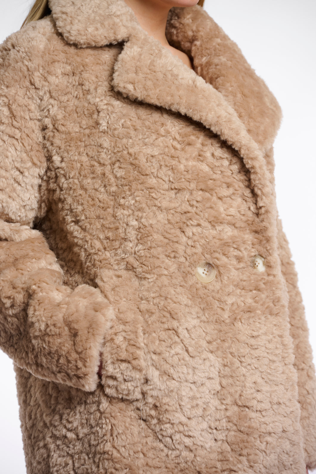 Cappotto teddy midi