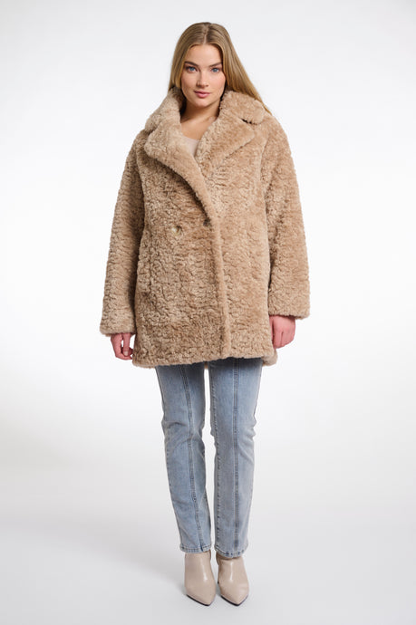 Cappotto teddy midi