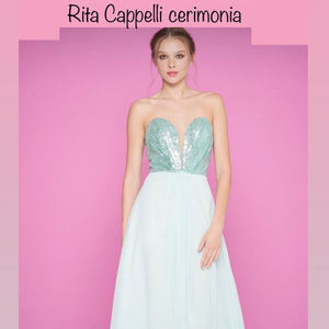 Abito cuore paillettes - RITA CAPPELLI -DOMINIQUE-