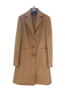 Cappotto 3 bottoni camel